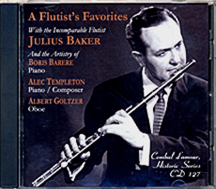 Cembal d'amour Cd 127, Julius Baker, Flute